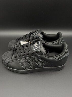 Adidas Superstar II (Triple Black/Striped Mesh). Brand New. Women Size: 9.5 - 14